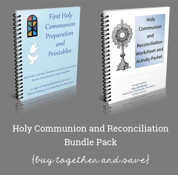 Communion and Reconciliation Printables, Banner Patterns, and Activities Two eBook Bundle