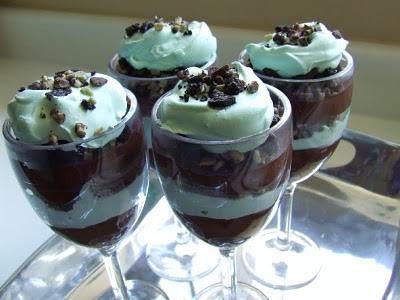 Don't these grasshopper parfaits look amazing? They're the perfect way to celebrate St John the Baptist. 