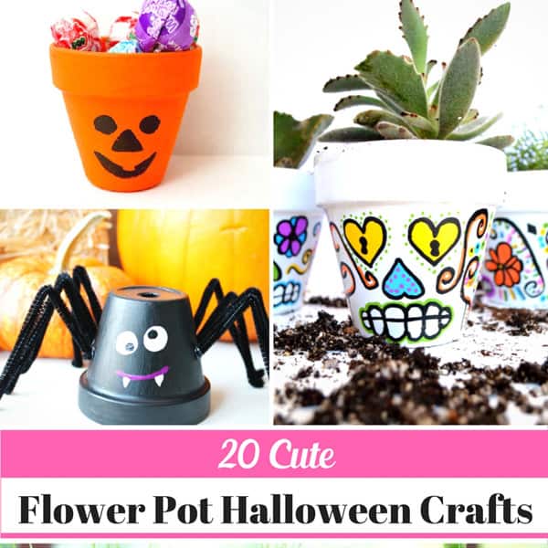 Looking for an inexpensive and easy Halloween craft idea? Here are 20 super cute Flower Pot Halloween Crafts!