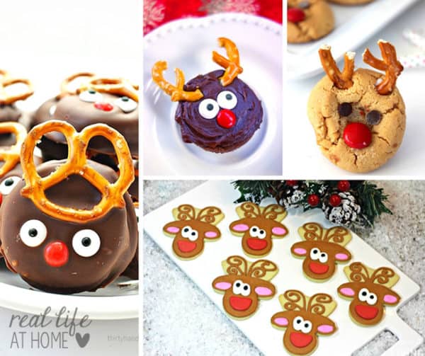 Looking for easy treats for Christmas bake sales or winter class parties? Here are 20 awesome reindeer treats for you to try!