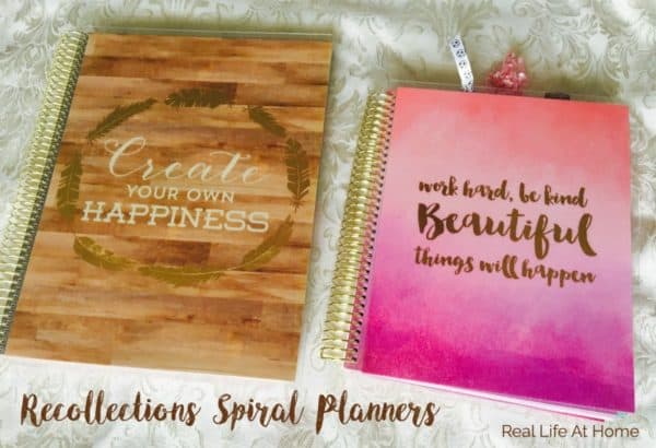 Recollections Spiral Planners are great options for busy moms. 