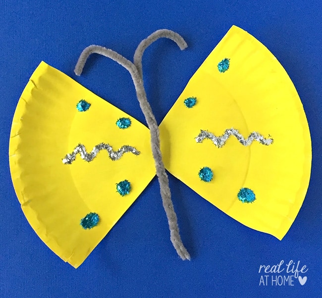 Easy and Inexpensive Paper Plate Butterfly Craft