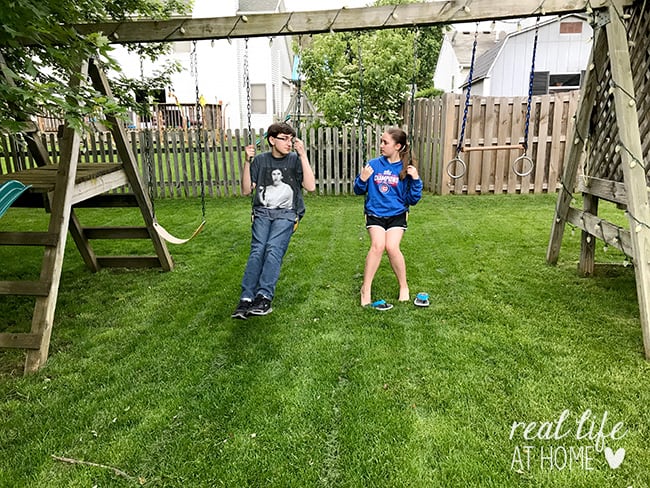 Family fun night doesn't have to be complicated. Why not have your next family game night in your own backyard? Here are some easy tips to make it happen. | Real Life at Home