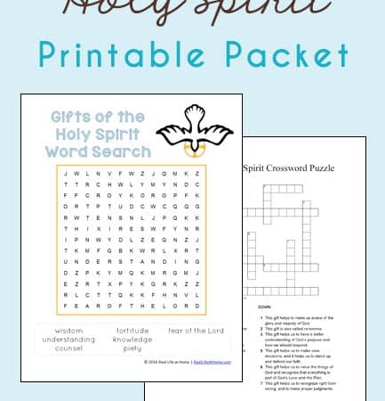 The Gifts of the Holy Spirit: A Printable Activity Packet