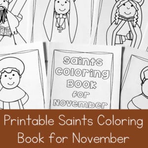Catholic Saints Coloring Book for November