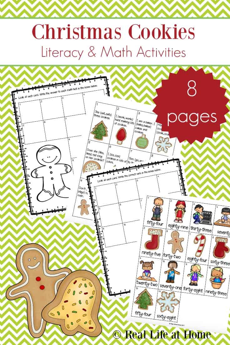 Christmas Cookies Literacy and Math Activities
