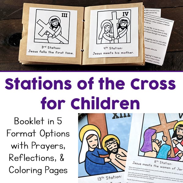 Printable Stations of the Cross for Children (Booklet and Reflections)