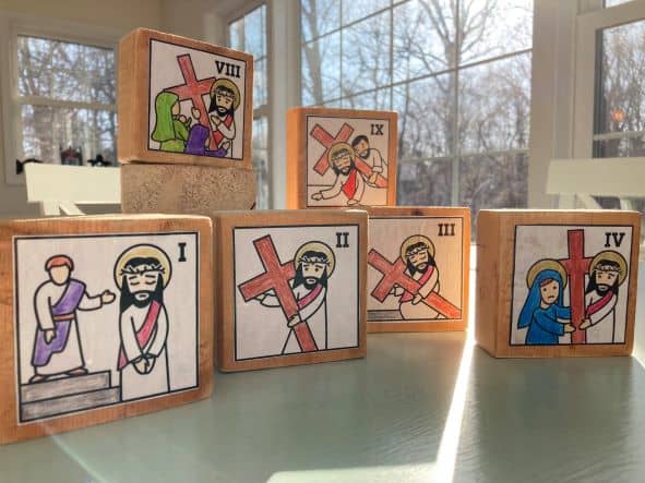 Make Your Own Stations of the Cross Blocks