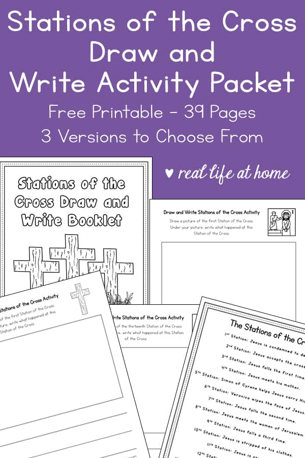 Stations of the Cross Draw and Writing Activity Packet