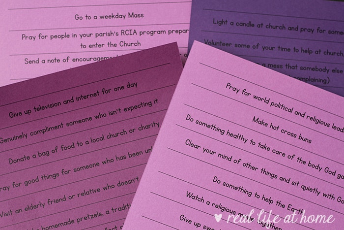 Free Lenten Printables to Make a Lent Paper Chain
