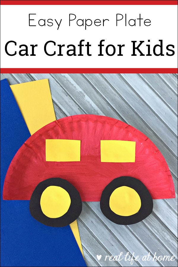 This easy paper plate car craft for kids is sure to please your car-loving kids. This paper plate craft is inexpensive to create and simple to put together. This post also contains information about a free printable car-themed learning packet for preschoolers.