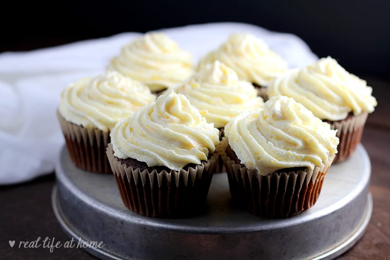This light and fresh orange buttercream frosting recipe with orange zest added is sure to please a crowd. With my method for making the frosting airy and fluffy, this orange icing perfectly pairs with cakes and cupcakes and is easy to make! 