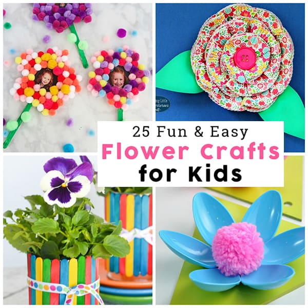 Springtime is such a great time to work on flower crafts. To get you prepared with some ideas for fun flower crafts, I've put together a collection of 25 flower craft ideas for kids. Another bonus is that you can use any of these to make Mother's Day crafts at home, school, or at co-op.
