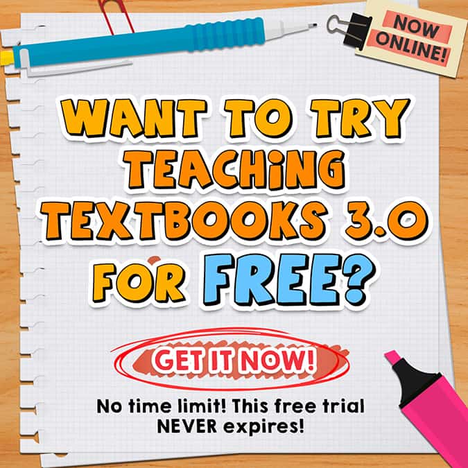 Free trial offer for Teaching Textbooks 3.0