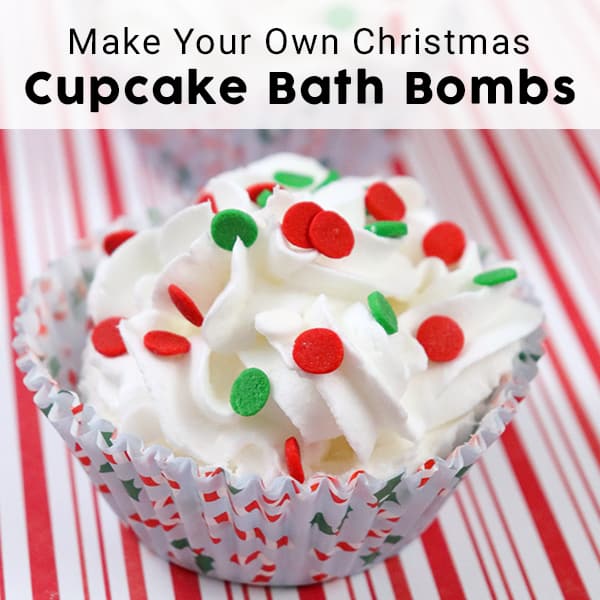 Cupcake Bath Bombs for Christmas (can modify for any time of year)