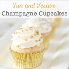 Need cupcakes for New Year's Eve, a bridal shower, or a special event? These easy Champagne Cupcakes could be the perfect addition to your celebration!