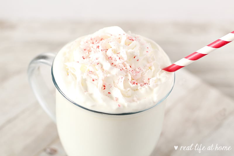 Quick and Easy Homemade White Chocolate Hot Chocolate Recipe from Real Life at Home