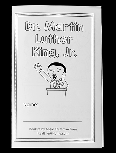 Free MLK Coloring Book and Reader Printable from Real Life at Home