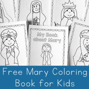 Free Mary Coloring Book for Kids from Real Life at Home
