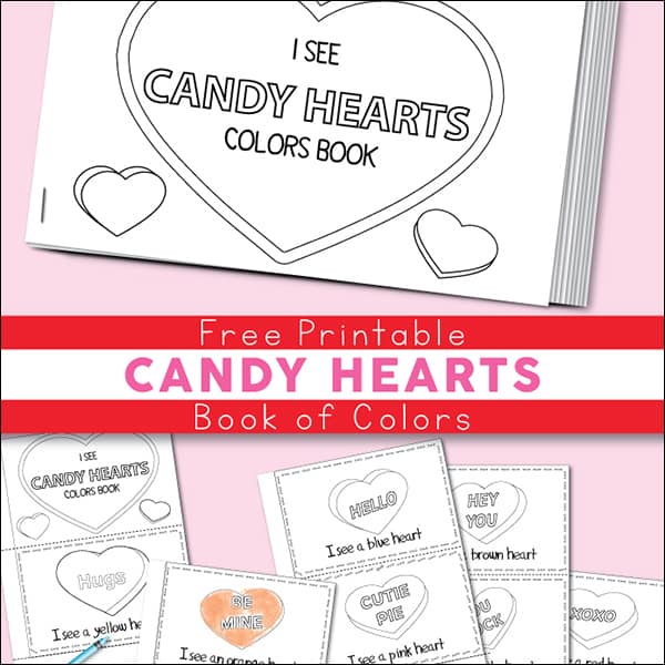 valentine candy hearts coloring pages