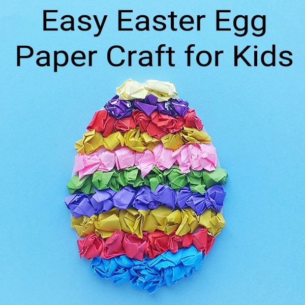 Easy Easter Egg Paper Craft for Kids includes a free printable Easter Egg template from Real Life at Home