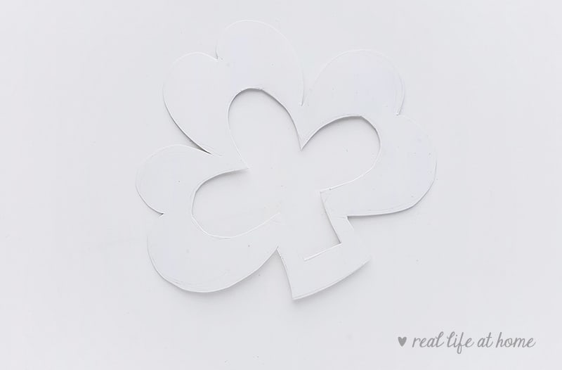 Shamrock Craft Template from Real Life at Home