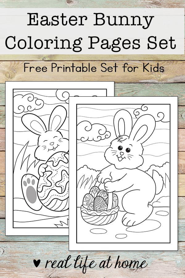 Celebrate Easter and Spring with these free Easter Bunny coloring pages, perfect for kids (and adults) of all ages. Includes 2 Easter Bunny coloring sheets.