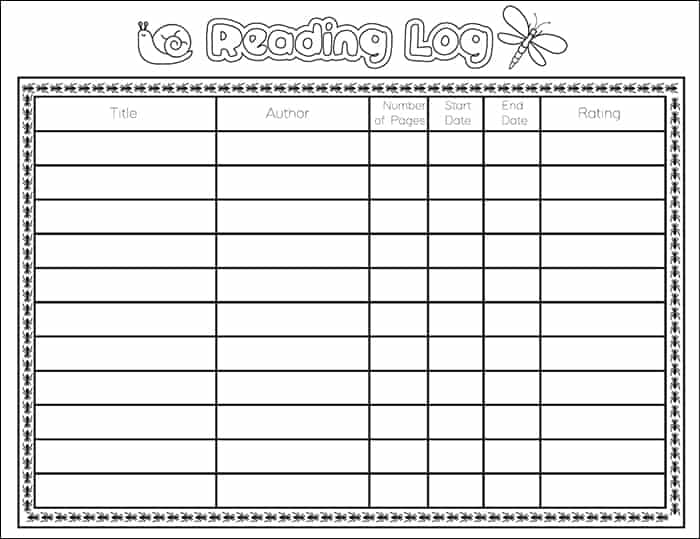 Free Printable Insects (and Friends) Reading Log for Kids from Real Life at Home