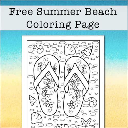 Free Printable Set of 10 Summer Bookmarks to Color for Kids