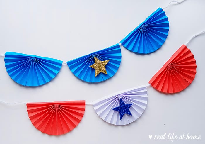 4th of July Banner Craft from Real Life at Home