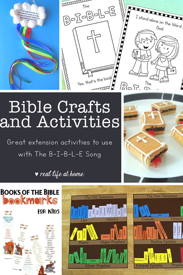 Here's a large collection of Bible Crafts and Activities (perfect extension activities to use as The Bible Song crafts and projects)