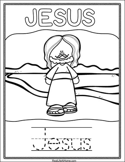 Jesus Coloring Page - Free Printable from Real Life at Home