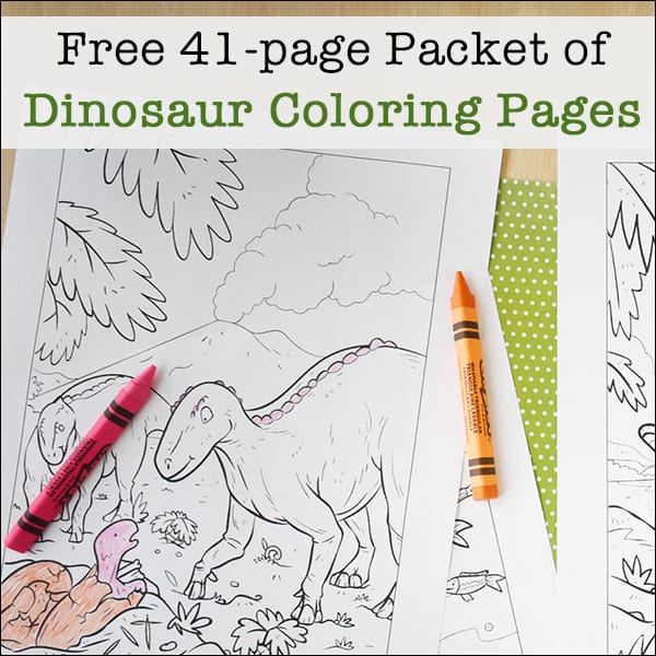 Free Dinosaur Coloring Pages for Kids