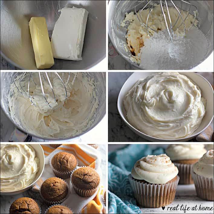 How to Make Homemade Whipped Cream Cheese Frosting (process pictures)