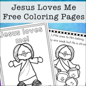 If you are working on learning the song Jesus Loves Me, your kids may love these Jesus Loves Me coloring pages that feature Jesus Loves Me lyrics.