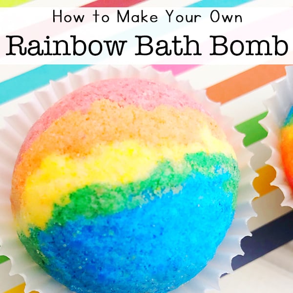 How to Make Rainbow Bath Bombs at Home