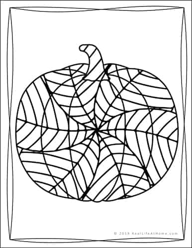 Pumpkin Coloring Pages from the Free Pumpkin Coloring Book from Real Life at Home