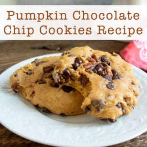 Pumpkin Chocolate Chip Cookies Recipe (with Pecans)