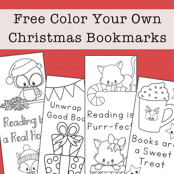Free Printable Christmas Bookmarks To Color For Kids