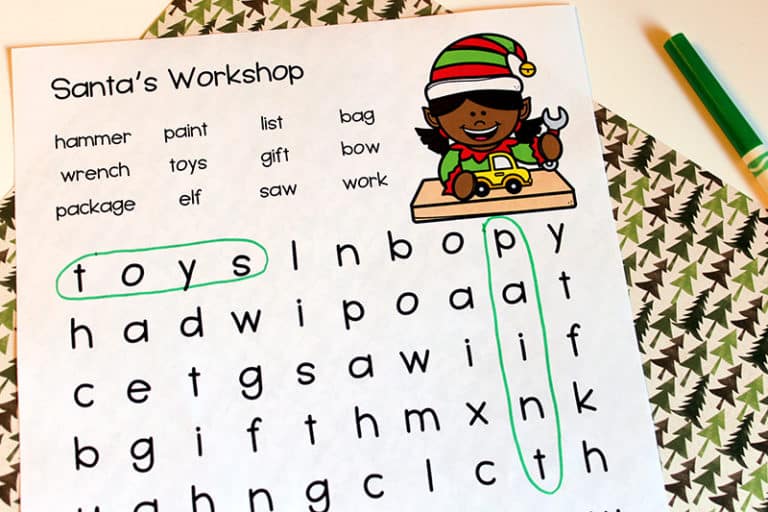 Free Christmas Word Search Printables: Santa, Reindeer, Elves, &amp; More