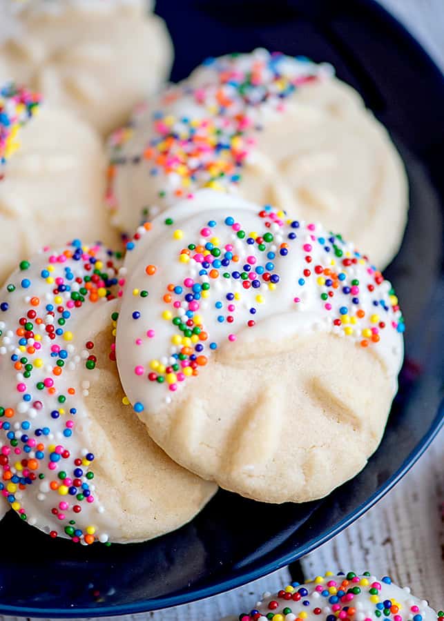 Homemade Butter Cookies with Sprinkles