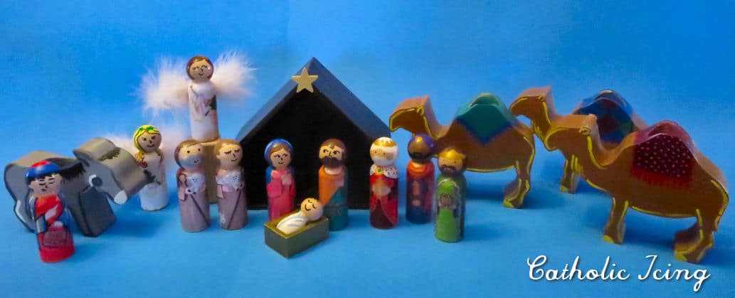 Printable Nativity Peg Doll Set