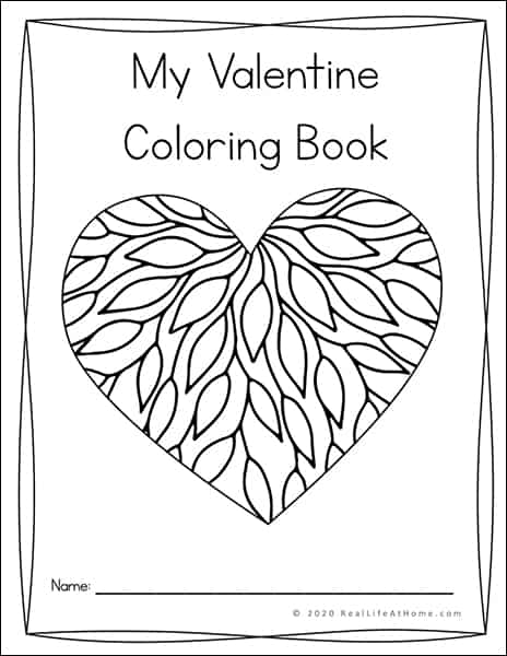 My Valentine Coloring Book Printable (Valentine Coloring Pages) 
