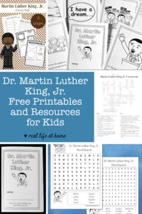 Dr. Martin Luther King Jr. Printables, Worksheets, and Resources for Kids