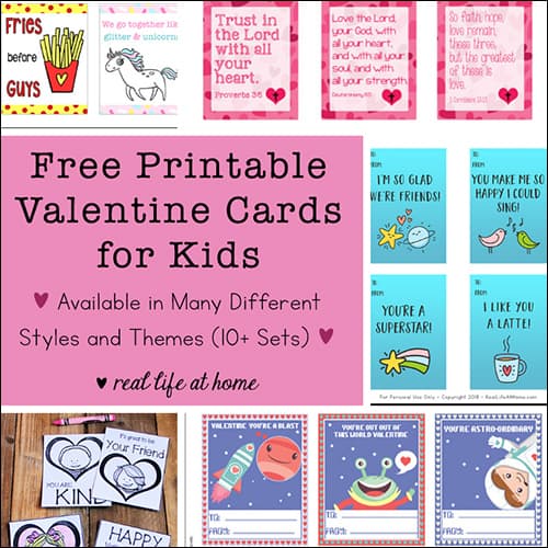 Free Printable Valentine Cards for Kids