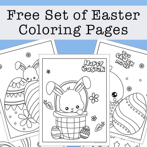 Free Set of Easter Coloring Pages