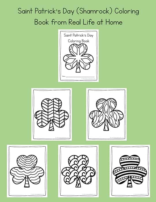 Shamrock Coloring Pages for Kids and Adults