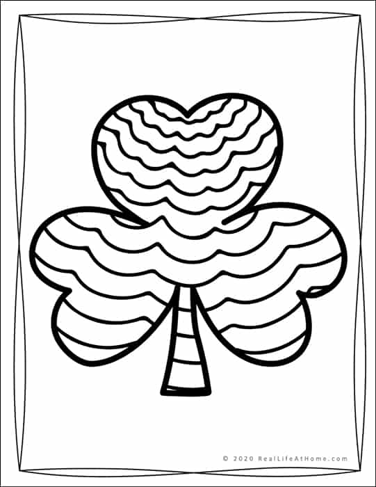 Shamrock Coloring Pages for Kids (Free Printable) 