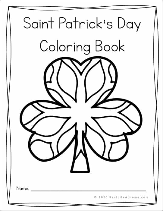 Saint Patrick's Day Shamrock Coloring Book for Kids and Adults