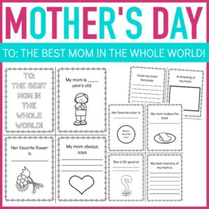 Questionnaire Mother's Day Mini Book Printable